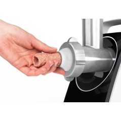 Discover the Bosch CompactPower MFW3850B Kdhakkemaskine - Sleek White and Black Design for Effortless Chopping!